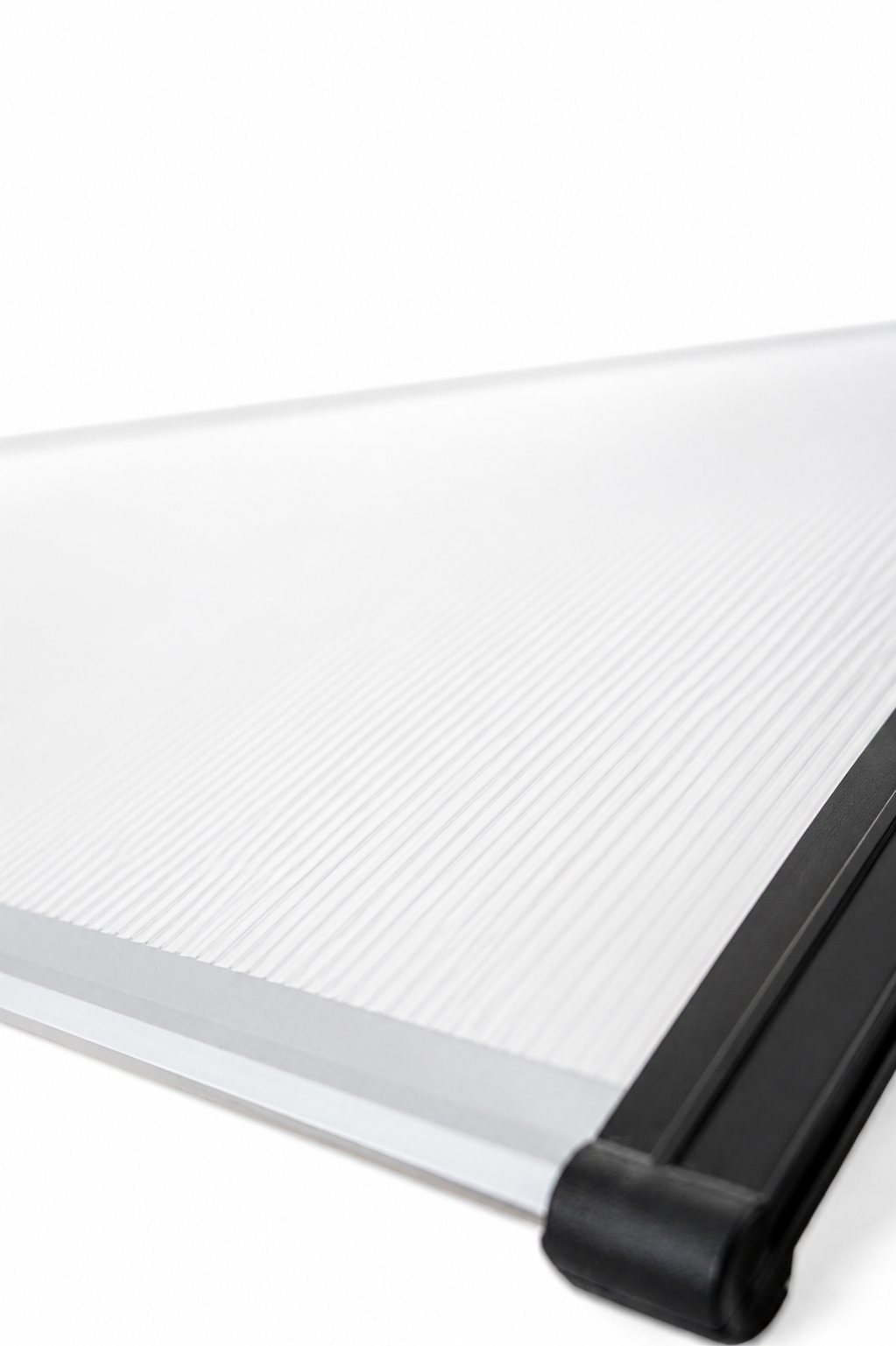 Nour 100 – Auvent compact blanc translucide 100 × 60 cm
