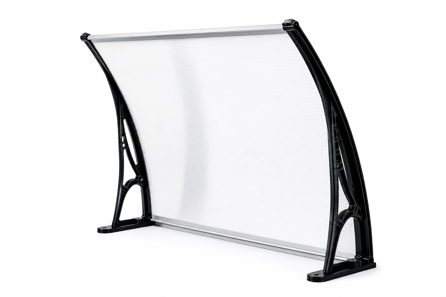 Nour 100 – Auvent compact blanc translucide 100 × 60 cm